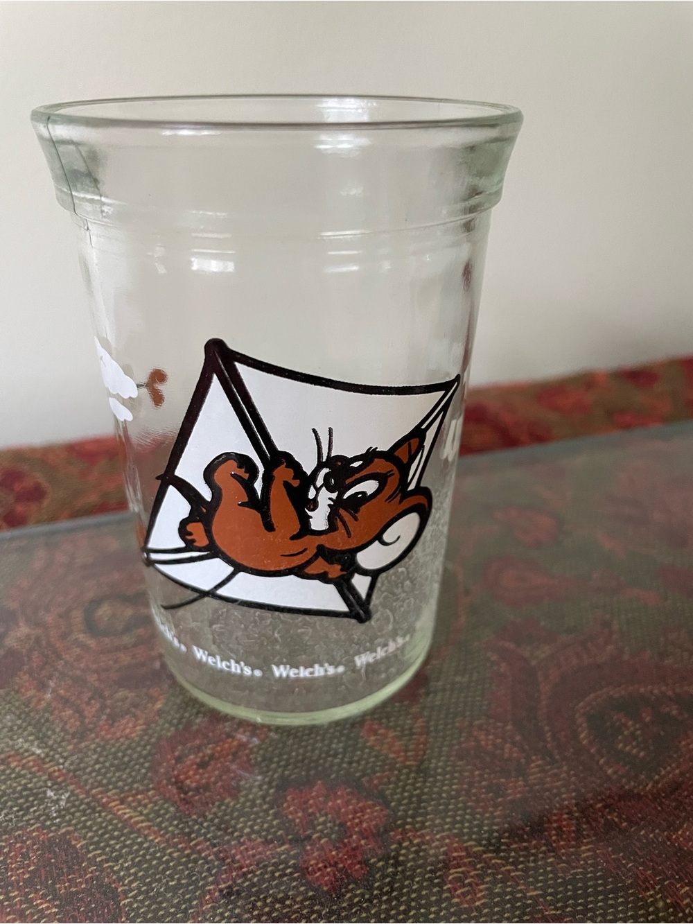 Vintage Welch's Juice Glass Tom & Jerry Kite